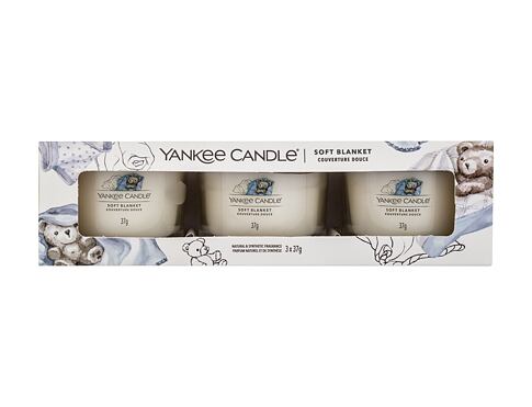 Vonná svíčka Yankee Candle Soft Blanket 37 g poškozená krabička Kazeta