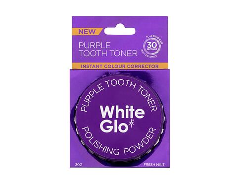 Bělení zubů White Glo Purple Tooth Toner Polishing Powder 30 g poškozená krabička