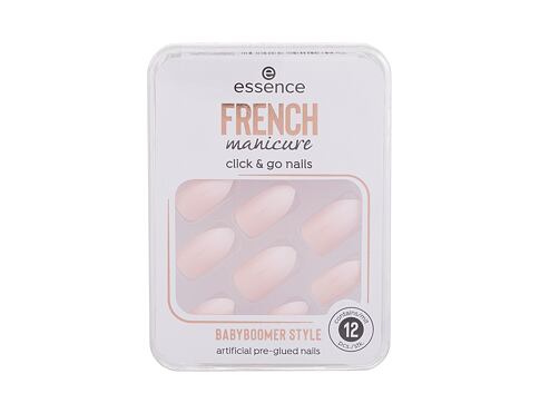 Umělé nehty Essence French Manicure Click & Go Nails 12 ks 02 Babyboomer poškozená krabička