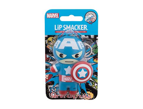 Balzám na rty Lip Smacker Marvel Captain America Red, White & Blue-Berry 4 g