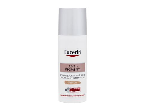 Denní pleťový krém Eucerin Anti-Pigment Tinted Day Cream SPF30 50 ml Medium poškozená krabička