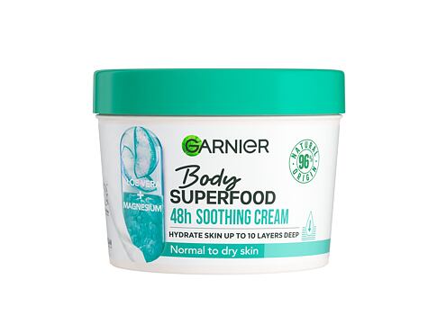 Tělový krém Garnier Body Superfood 48h Soothing Cream Aloe Vera + Magnesium 380 ml