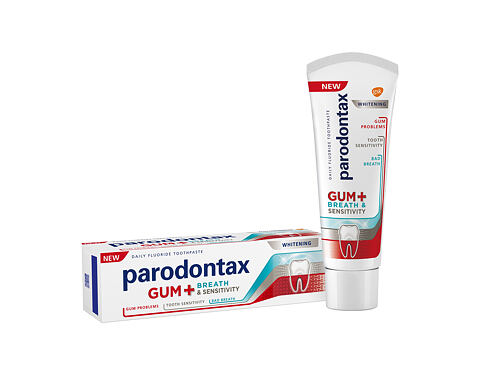 Zubní pasta Parodontax Gum+ Breath & Sensitivity Whitening 75 ml