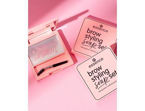 Gel a pomáda na obočí Essence Brow Styling Soap Set 3,4 g Transparent
