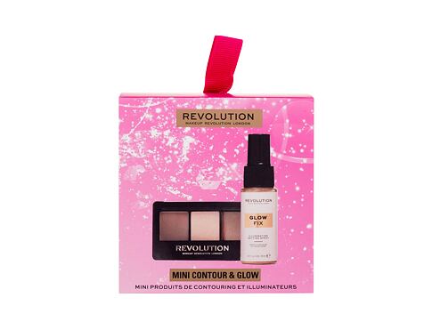 Fixátor make-upu Makeup Revolution London Mini Contour & Glow Gift Set 30 g poškozená krabička Kazeta