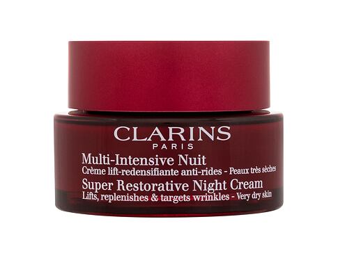Noční pleťový krém Clarins Super Restorative Night Cream Very Dry Skin 50 ml poškozená krabička