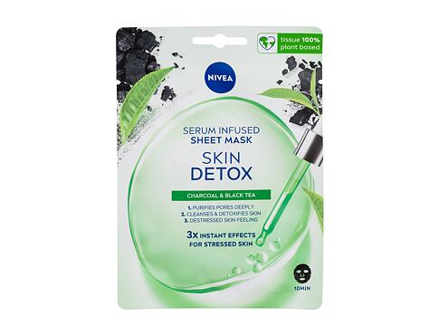 Pleťová maska Nivea Skin Detox Serum Infused Sheet Mask 1 ks