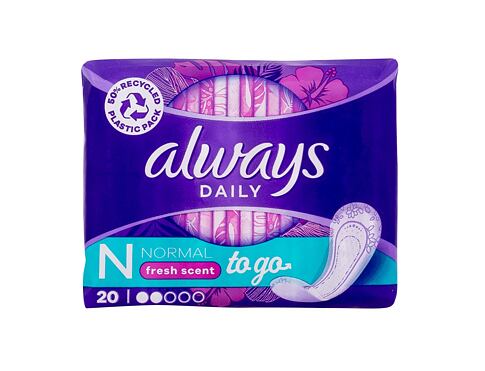 Slipová vložka Always Daily Fresh Normal Fresh Scent To Go 20 ks