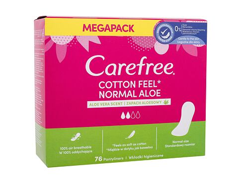 Slipová vložka Carefree Cotton Feel Normal Aloe Vera 76 ks