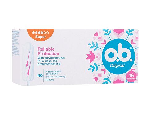 Tampon o.b. Original Super 16 ks poškozená krabička