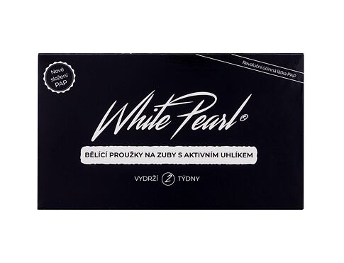 Bělení zubů White Pearl PAP Charcoal Whitening Strips 28 ks poškozená krabička