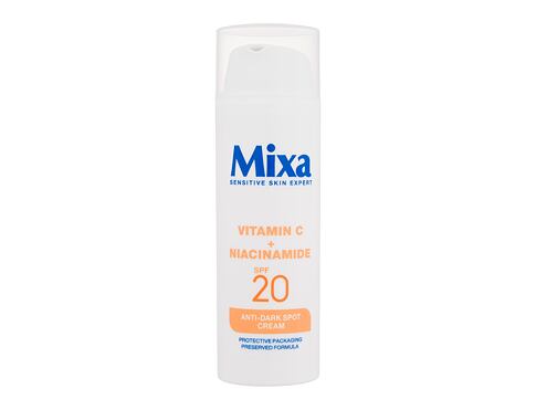 Denní pleťový krém Mixa Vitamin C + Niacinamide Anti-Dark Spot Cream SPF20 50 ml