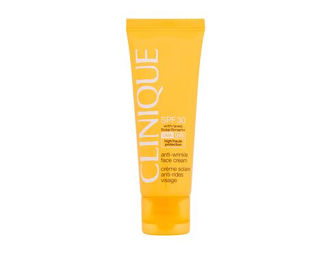 Opalovací přípravek na obličej Clinique Sun Care Anti-Wrinkle Face Cream SPF30 50 ml poškozená krabička
