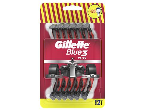 Holicí strojek Gillette Blue3 Red 12 ks