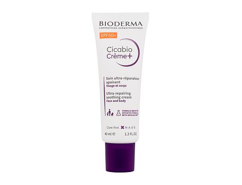 Tělový krém BIODERMA Cicabio Crème+ Ultra-Repairing Soothing Cream SPF50+ 40 ml