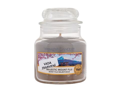 Vonná svíčka Yankee Candle Majestic Mount Fuji 104 g vada zbarvení