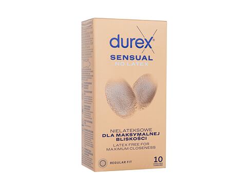 Kondomy Durex Sensual No Latex 10 ks poškozená krabička