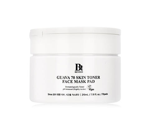 Pleťová maska Benton Guava 70 Skin Toner Face Mask Pad 210 ml