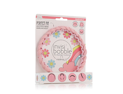 Gumička na vlasy Invisibobble Retro Dreamin' Hairhalo 1 ks Eat, Pink and be Merry