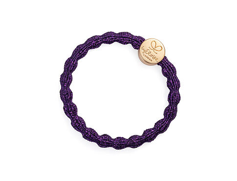 Gumička na vlasy By Eloise London Metallic Gold Circle Purple 1 ks Purple