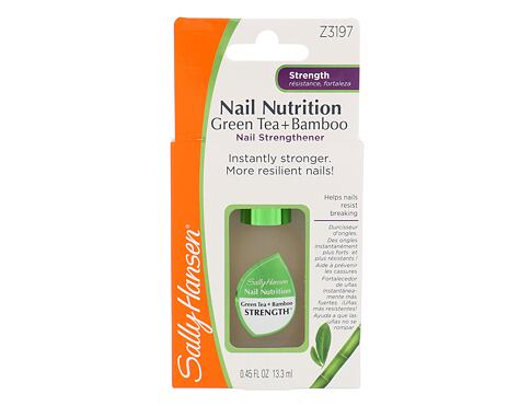 Lak na nehty Sally Hansen Nail Nutrition Green Tea+Bamboo Nail Strengthener 13,3 ml poškozená krabička