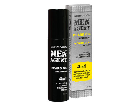 Olej na vousy Dermacol Men Agent Beard Oil 4in1 50 ml