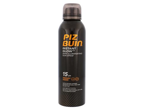 Opalovací přípravek na tělo PIZ BUIN Instant Glow Spray SPF15 150 ml poškozený flakon