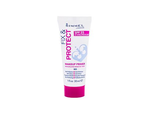 Podklad pod make-up Rimmel London Fix & Protect Makeup Primer SPF25 30 ml 005