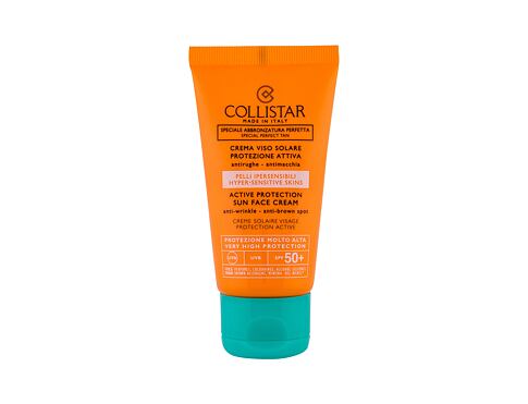 Opalovací přípravek na obličej Collistar Special Perfect Tan Active Protection Sun Face SPF50+ 50 ml