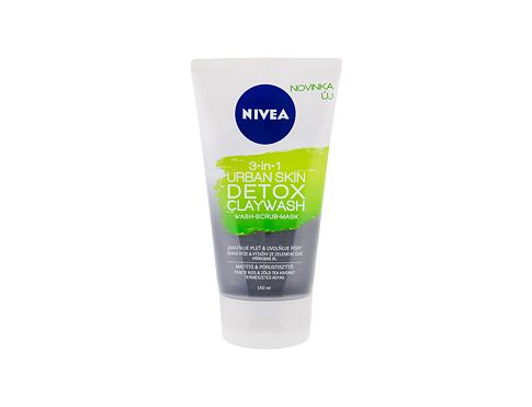 Čisticí krém Nivea Urban Skin Detox Claywash 3-in-1 150 ml