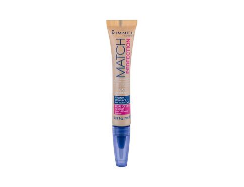 Korektor Rimmel London Match Perfection 2in1 Concealer & Highlighter 7 ml 060 Natural Beige