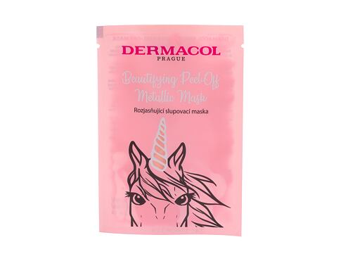 Pleťová maska Dermacol Beautifying Peel-off Metallic Mask  Brightening 15 ml
