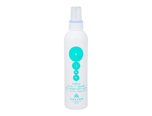Sérum na vlasy Kallos Cosmetics KJMN 14 in 1 Keratin 200 ml poškozený flakon