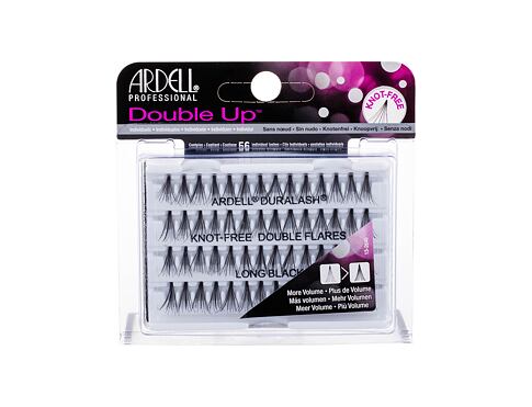 Umělé řasy Ardell Double Up  Duralash Knot-Free Double Flares 56 ks Long Black poškozená krabička
