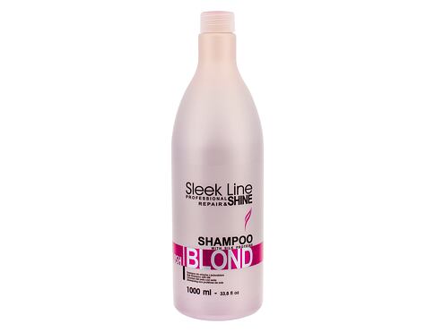 Šampon Stapiz Sleek Line Blush Blond 1000 ml poškozený flakon