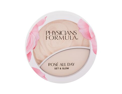 Rozjasňovač Physicians Formula Rosé All Day Set & Glow 10,3 g Luminous Light poškozená krabička