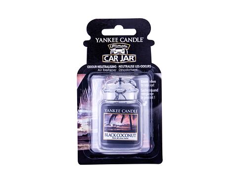 Vůně do auta Yankee Candle Black Coconut Car Jar 1 ks poškozený obal