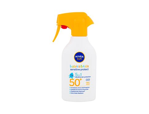 Opalovací přípravek na tělo Nivea Sun Babies & Kids Sensitive Protect Spray SPF50+ 270 ml