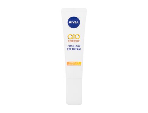 Oční krém Nivea Q10 Energy Fresh Look 15 ml poškozená krabička