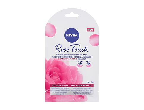 Maska na oči Nivea Rose Touch Hydrating Under Eye Hydrogel Mask 1 ks