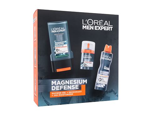 Denní pleťový krém L'Oréal Paris Men Expert Magnesium Defence 50 ml poškozená krabička Kazeta