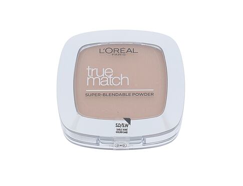 Pudr L'Oréal Paris True Match 9 g D5-W5 Golden Sand poškozená krabička