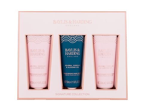 Krém na ruce Baylis & Harding Jojoba, Vanilla & Almond Oil Signature Collection 50 ml poškozená krabička Kazeta