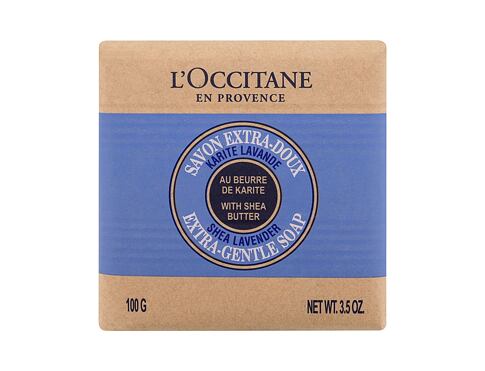 Tuhé mýdlo L'Occitane Shea Butter Lavender Extra-Gentle Soap 100 g