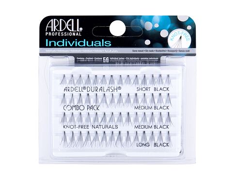 Umělé řasy Ardell Individuals Duralash Knot-Free Naturals Combo Pack 56 ks Black poškozená krabička