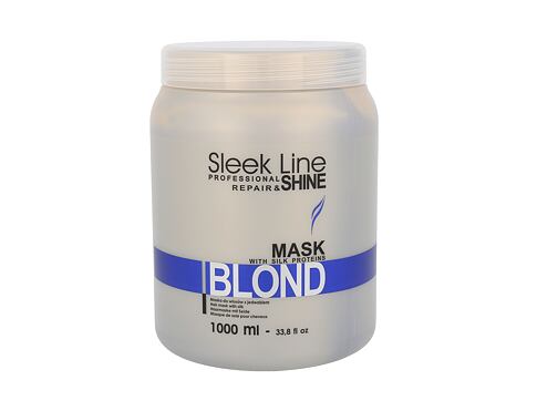 Maska na vlasy Stapiz Sleek Line Blond 1000 ml poškozený flakon