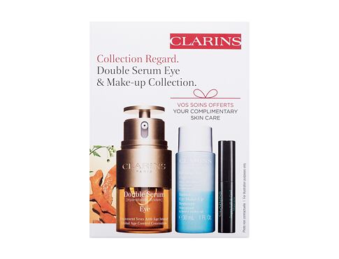 Oční sérum Clarins Double Serum Eye & Make-Up Collection 20 ml poškozená krabička Kazeta