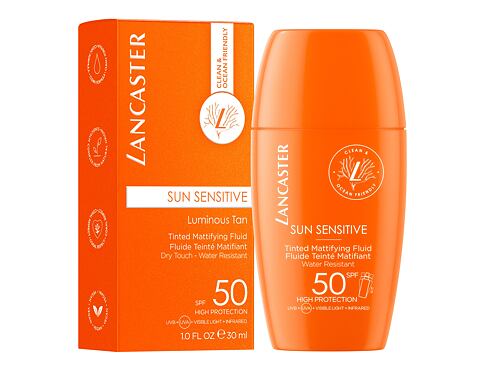 Opalovací přípravek na obličej Lancaster Sun Sensitive Tinted Mattifying Fluid SPF50 30 ml
