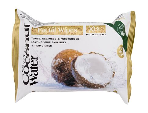 Čisticí ubrousky Xpel Coconut Water Hydrating Facial Wipes 25 ks poškozený obal