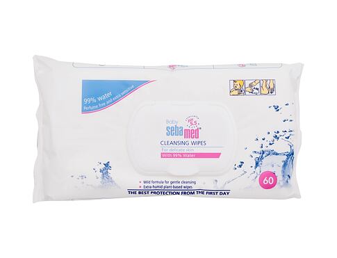 Čisticí ubrousky SebaMed Baby Cleansing Wipes With 99% Water 60 ks